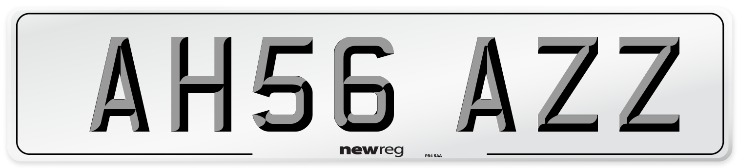 AH56 AZZ Number Plate from New Reg